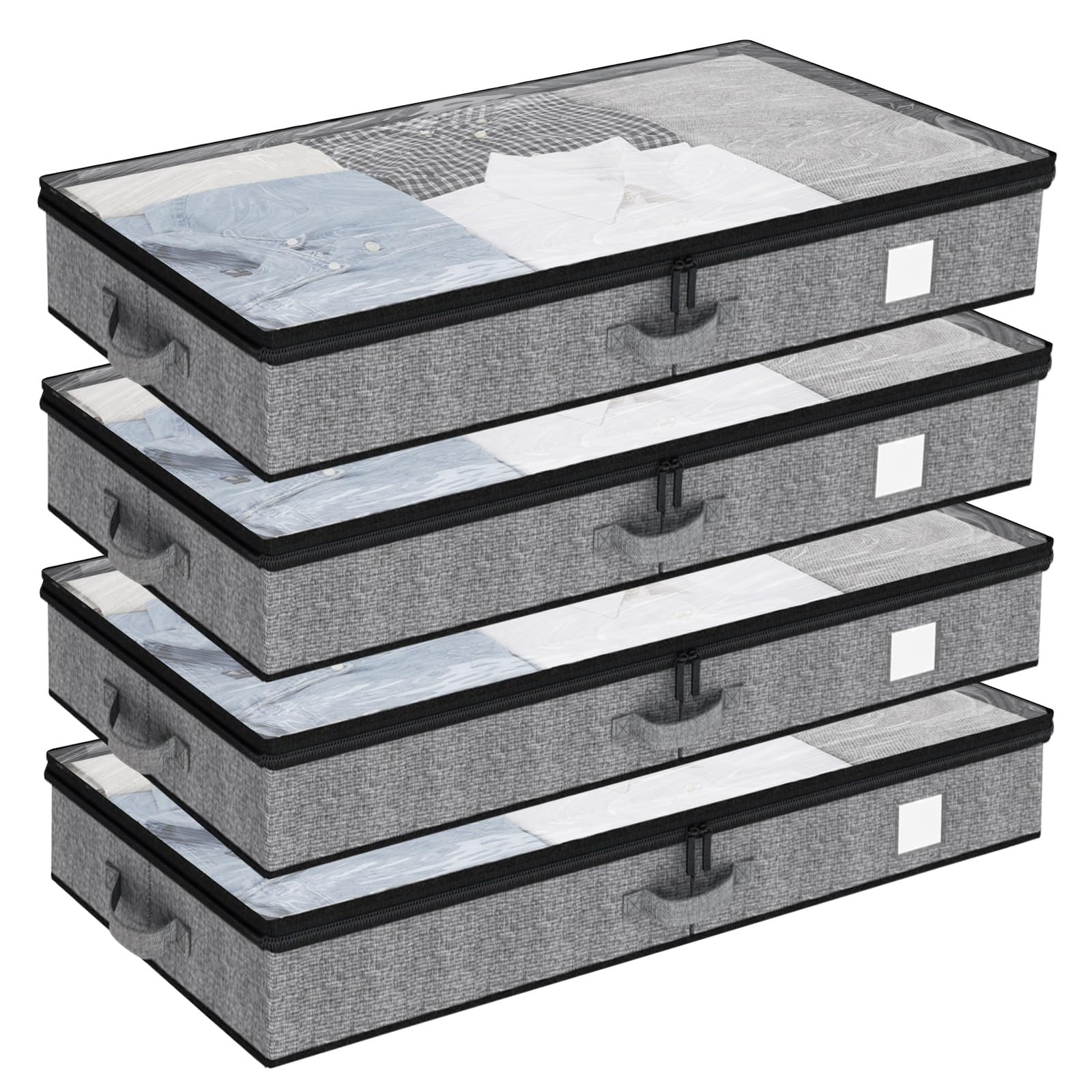 Amazon.com: Fixwal 4 Pack Underbed Storage Containers, Below